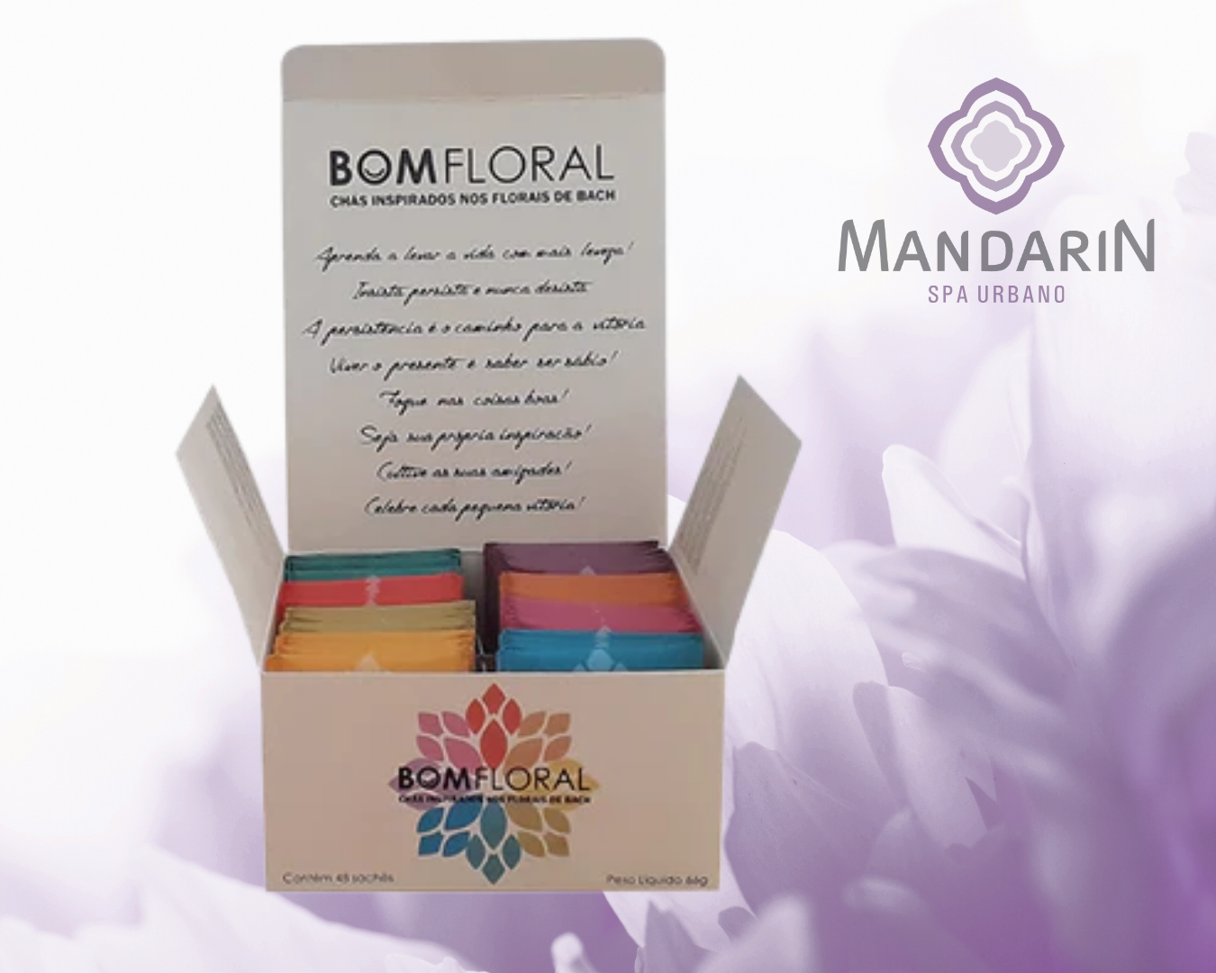 Caixa de Chá Bom Floral Mix - 48 sachês